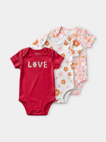 Carter's Infants Girls
                    3-Pcs Cotton Bodysuit