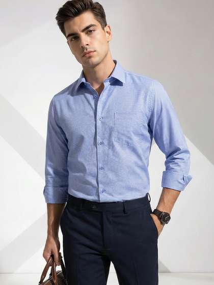 INVICTUS Slim Fit
                        Spread Collar Formal Shirt