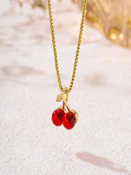 AMISHA HUB Gold-Plated
                      Quirky Pendants with Chains