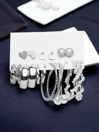 TheVineGirl
                        Geometric Hoop Earrings