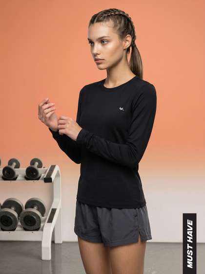 HRX by Hrithik
                        Roshan Women Slim Fit T-shirt