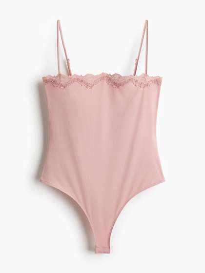 H&M Lace-trimmed
                        Strappy Body