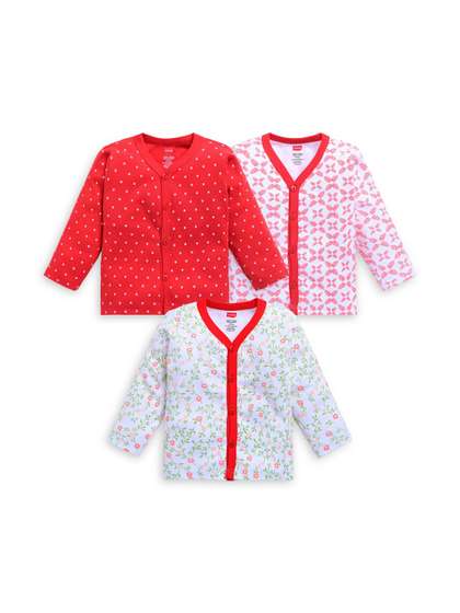 LuvLap Pack of 3 Printed
                    Cotton Undershirt