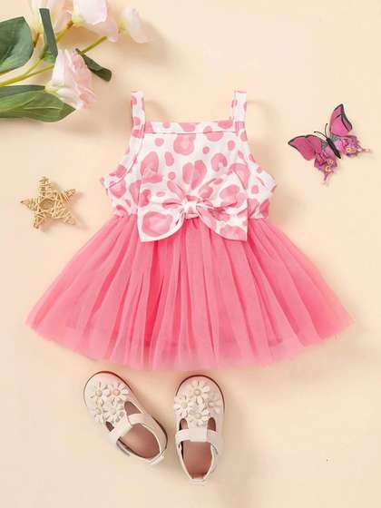 BAESD Girls Floral
                    Printed Fit & Flare Dress
