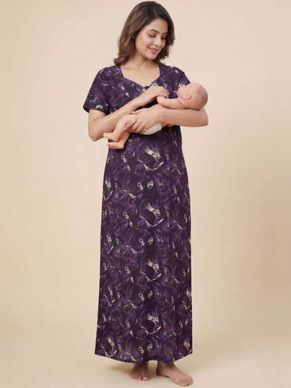 Vardhana Printed
                        Maxi Nightdress