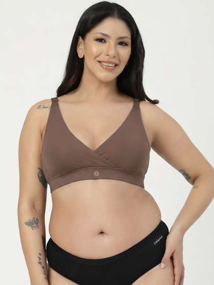 House Of Zelena
                        Cotton Maternity Non Padded Feeding Full
                        Coverage Bra