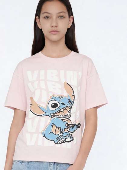 max Girls Lilo Stitch
                    Oversized Tshirts