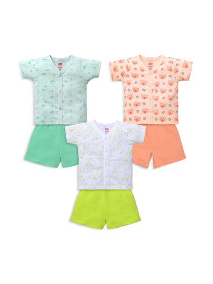 LuvLap Pack of 3 Printed
                    Cotton Innerwear Vests