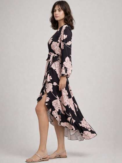 Suo Floral Print
                        Midi Dress