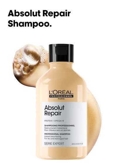 LOreal Professionnel
                      Absolut Repair Shampoo for Dry Hair with Protein
                      & Omega-9 - 300ml