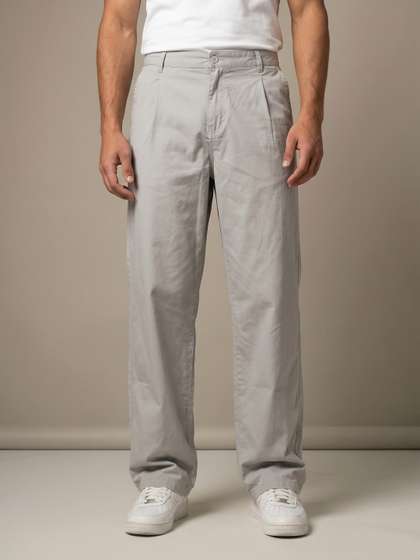 glitchez Men Pure
                          Cotton Loose Fit Chinos