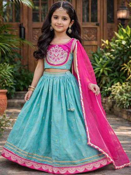 BAESD Girls
                        Embellished Ready to Wear Lehenga & Blouse
                        With Dupatta