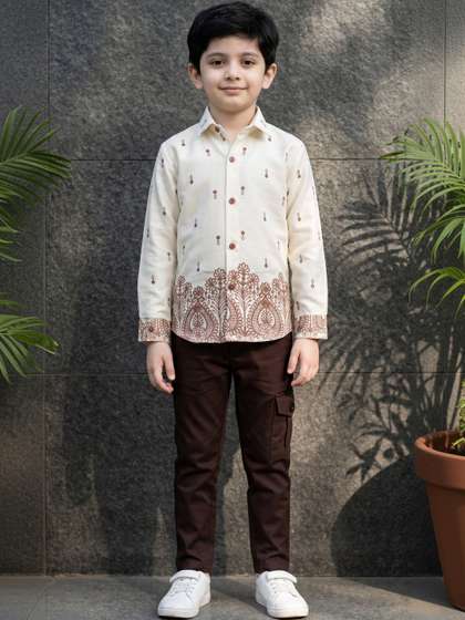 ahhaaaa Boys Shirt with
                    Trousers
