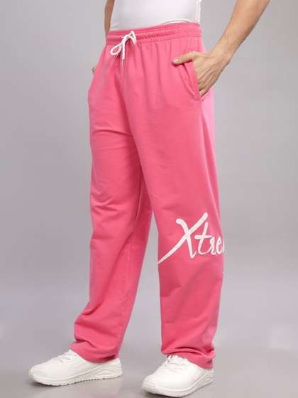 XTREMEX Men Pure
                        Cotton Signature Pink Straight Fit Printed
                        Joggers
