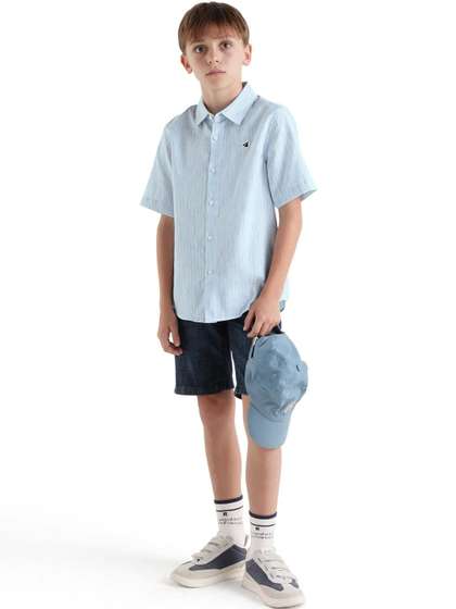 RARE ONES Boys Striped
                    Casual Shirt