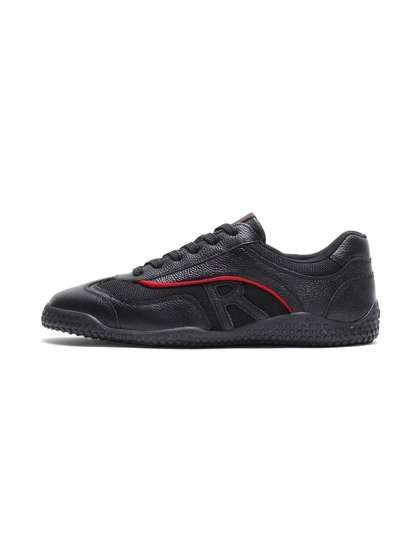 RARE RABBIT Men
                          Striped Leather Sneakers