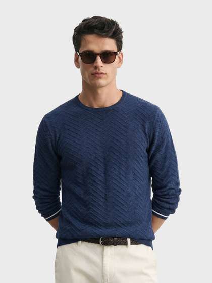 The Indian Garage Co
                        Men Slim Fit Sweaters