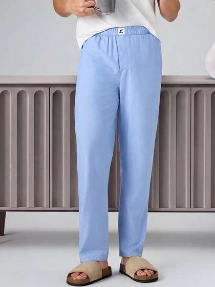 XYXX Men Solid
                        Cotton Ultra-Breathable Chambray Pyjamas
