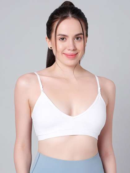 Sillysally Pack of
                          2 Medium Coverage Padded Cotton Bralette