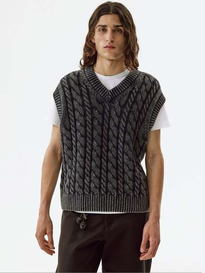 H&M Relaxed Fit
                        Cotton Sweater Vest