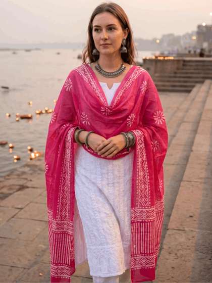 HELLA FASHIONS
                        Ethnic Motifs Printed Dupatta