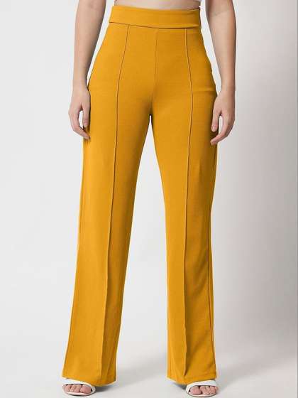 Stylecast X Kotty
                        Women Straight Fit High-Rise Trousers