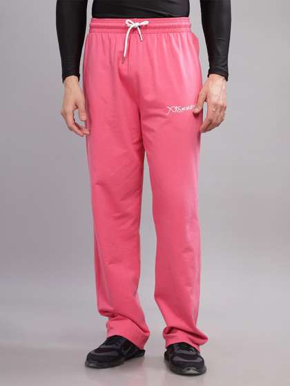 XTREMEX Men Pure
                        Cotton Elite Pink Straight Fit Brand Logo
                        Training Track Pants