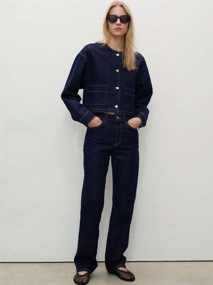 Stylecast X Kotty
                        Women Wide Leg High-Rise Stretchable Jeans