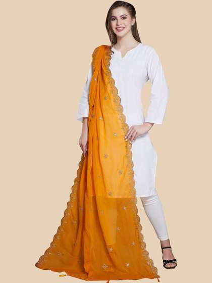 KALINI Embroidered
                        Dupatta with Zari