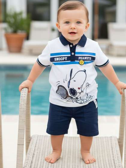 Gini And Jony Infants
                    Boys Interlock Polo T-Shirt