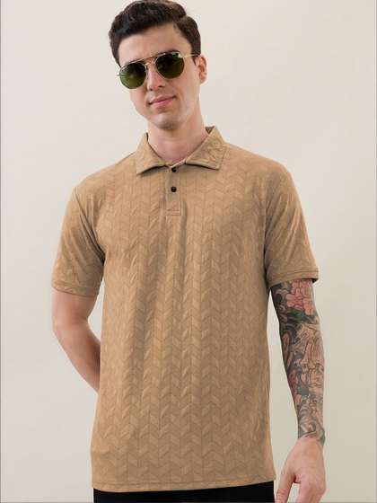 SZN Men Polo Collar
                      T-shirt
