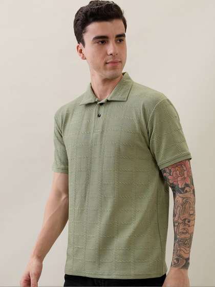 SZN Men Polo Collar
                      T-shirt