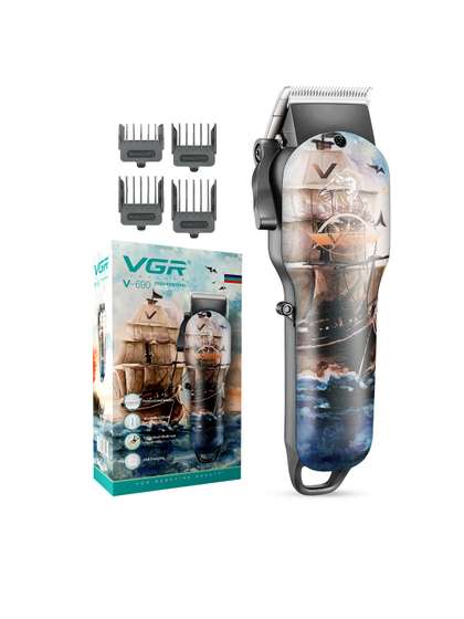 VGR V-690 Professional
                    Hair Clipper Trimmer - Brown