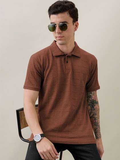 SZN Men Polo Collar
                      T-shirt