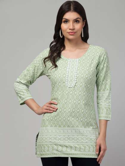 SHAUKIYA Ethnic
                        Motifs Printed Kurti
