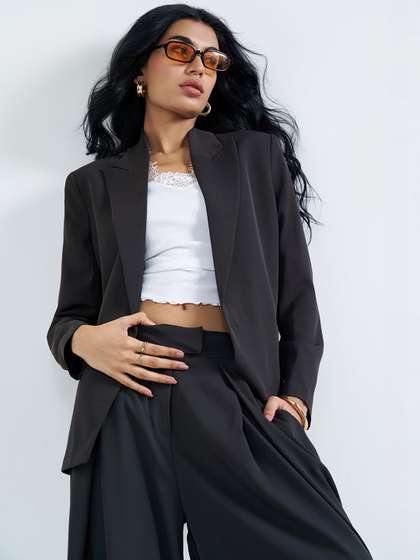 Honey by Pantaloons
                        Notched Lapel Single-Breasted Blazers
