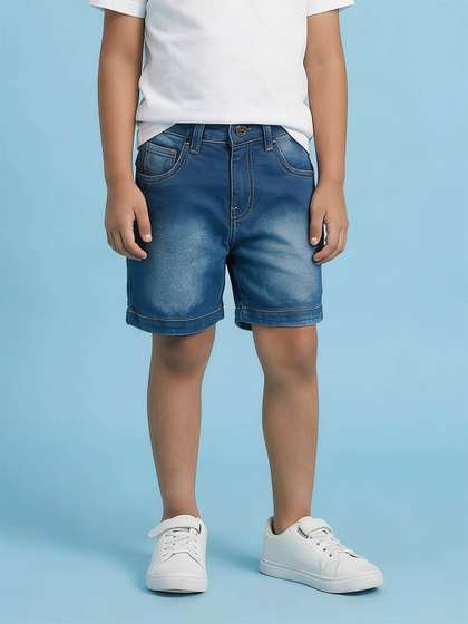 KiddoPanti Boys Denim
                    Shorts