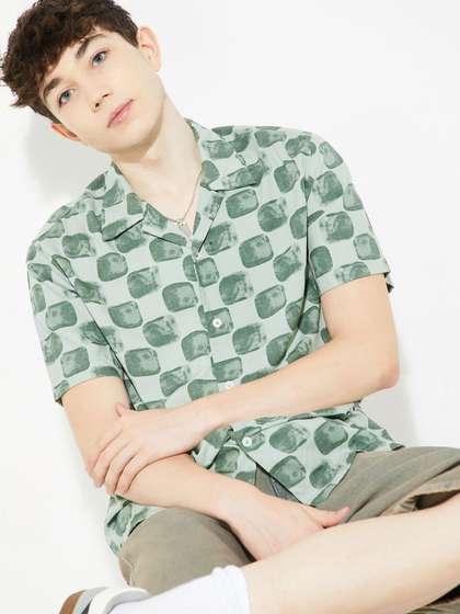 max Men Printed Casual
                      Shirt