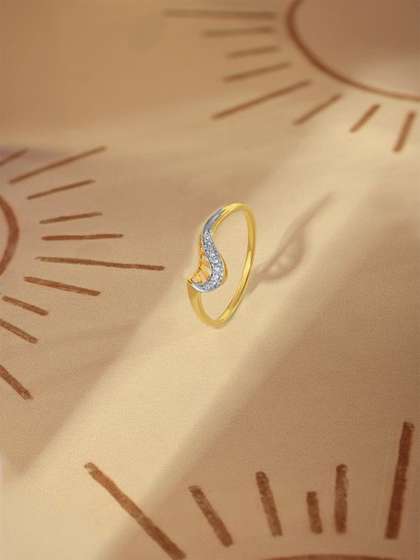 Mia by Tanishq 14 KT
                        Gold0.0068 CT Diamond Studded Ring-:0.96 g