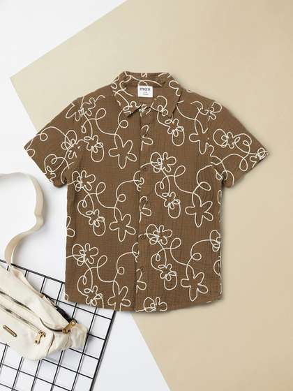 max Boys Floral Printed
                    Casual Shirt