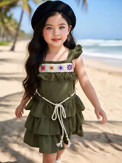SUNBY Layered A-Line
                      Dress