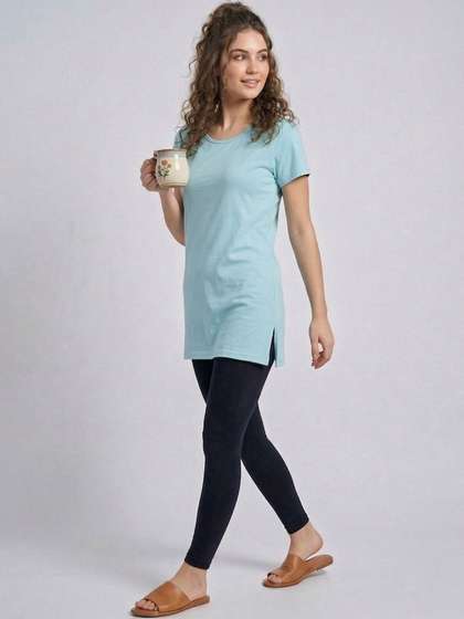 VERO MODERNO Round
                        Neck Lounge Tshirts