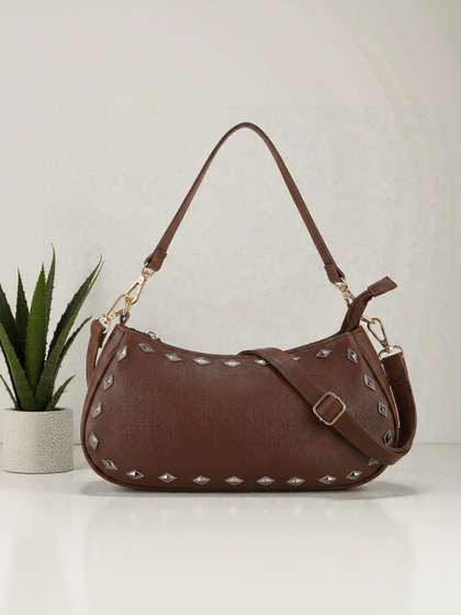 AshcrafZee Textured
                        PU Shoulder Bag