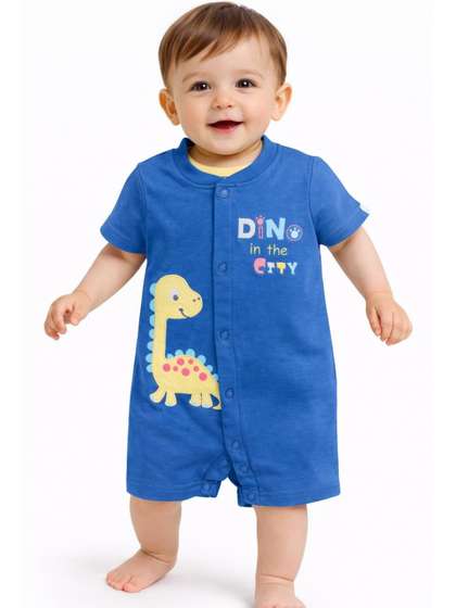 CANDY HOUSE Infants
                    Printed Cotton Rompers