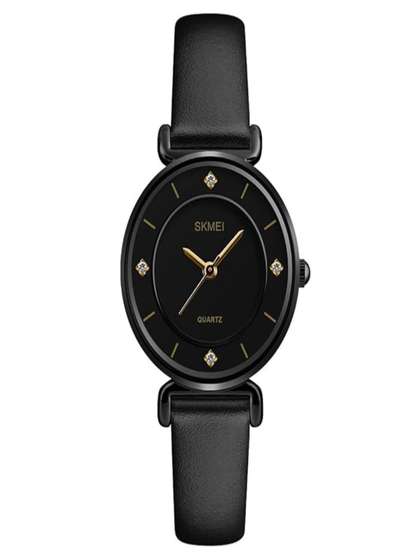 Skmei Women
                      Embellished Dial & Leather Straps Analogue
                      Watch 1330LBK