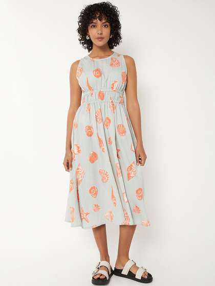 max Print A-Line
                          Midi Dress