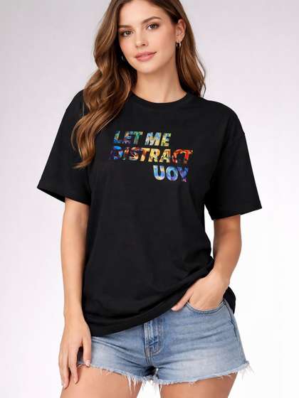 Calm Down Women
                        Typography Printed T-shirt
