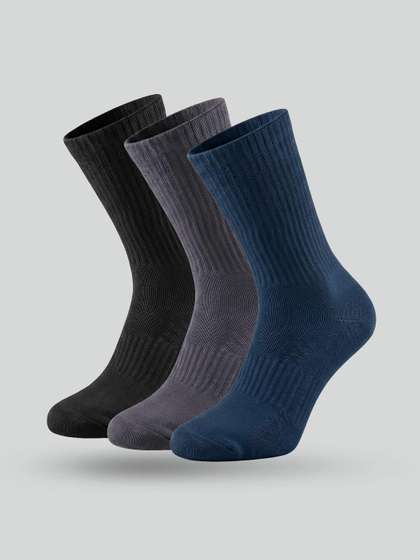 XYXX Men Pack of 3
                        Cotton Calf Length Socks