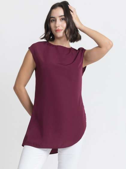 R.Code by The
                        Roadster Life Co. Crepe Top