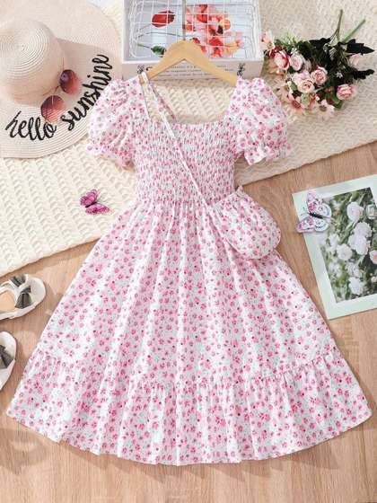 Miss & Chief Print
                      Fit & Flare Maxi Dress
